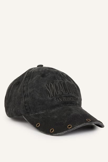 Woman Black Denim Cap (3)