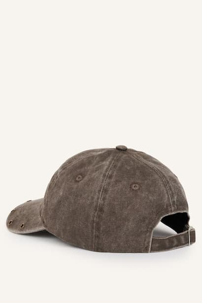 Woman Brown Denim Cap Hat (٤)