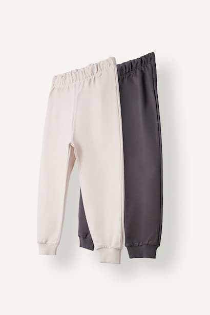 Baby Boy 2-Piece Basic 100% Cotton Elastic Waist Jogger Set