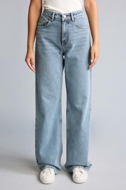 Straight Fit High-Waisted Wide Leg Jeans (4)