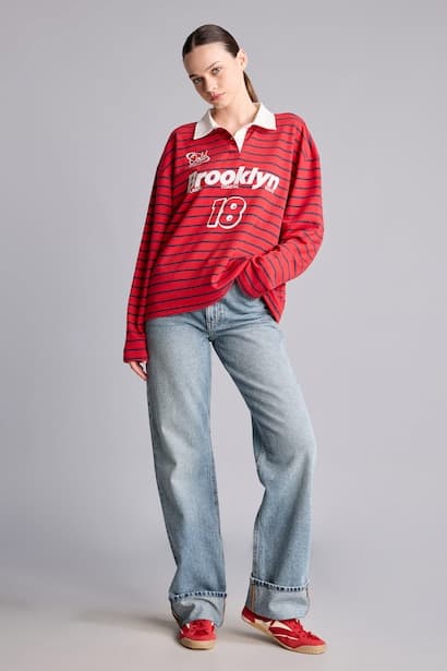 Straight Wide High Waist Trousers
