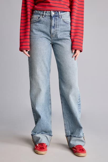 Straight Wide High Waist Trousers (3)