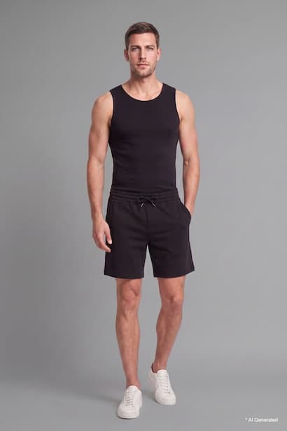 Regular Fit Crew Neck Sleeveless Tank Top