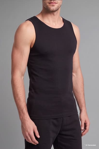Regular Fit Crew Neck Sleeveless Tank Top (4)
