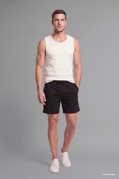 Regular Fit Crew Neck Sleeveless Tank Top