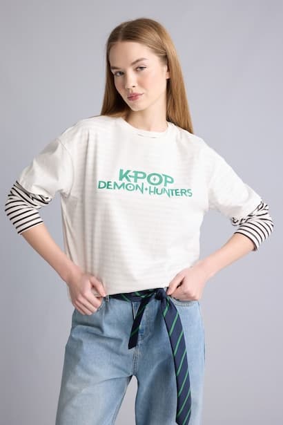 100% Cotton KPop - Demon Hunters Oversize T-Shirt (3)