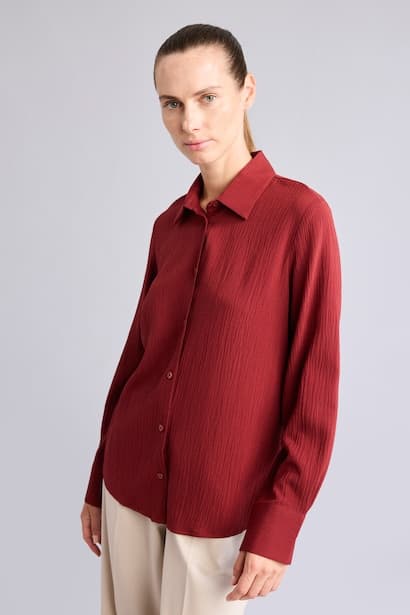 Regular Fit Seersucker Texture Shirt (3)