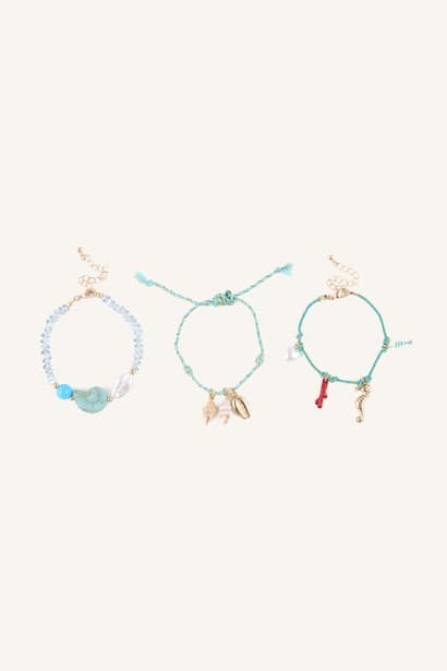 Woman 3 Piece Sea Theme Bracelet Set Jewellery