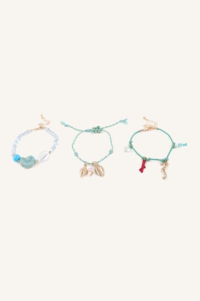 Woman 3 Piece Sea Theme Bracelet Set Jewellery (٣)