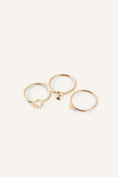 Woman 6 Piece Ring Set Jewellery (٣)