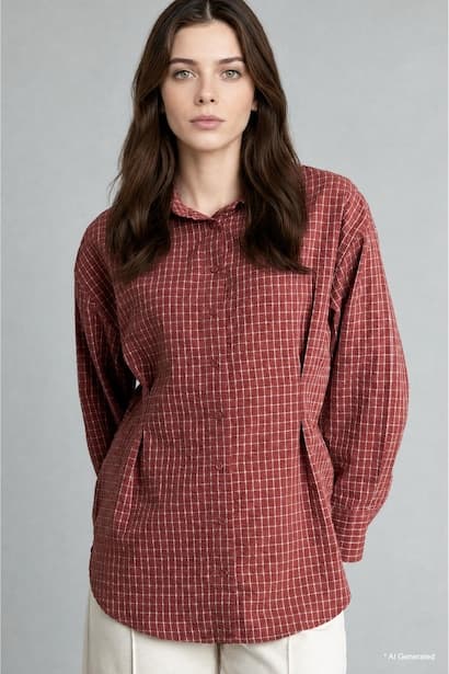 Relax Fit Cotton Long Sleeve Tunic