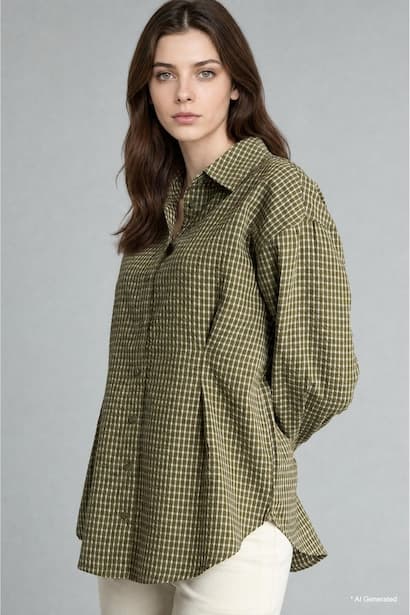 Relax Fit Cotton Long Sleeve Tunic