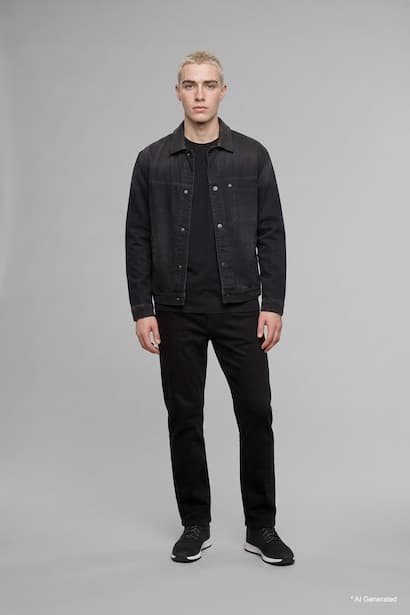 Straight Fit Regular Waist Straight Leg Jeans Denims