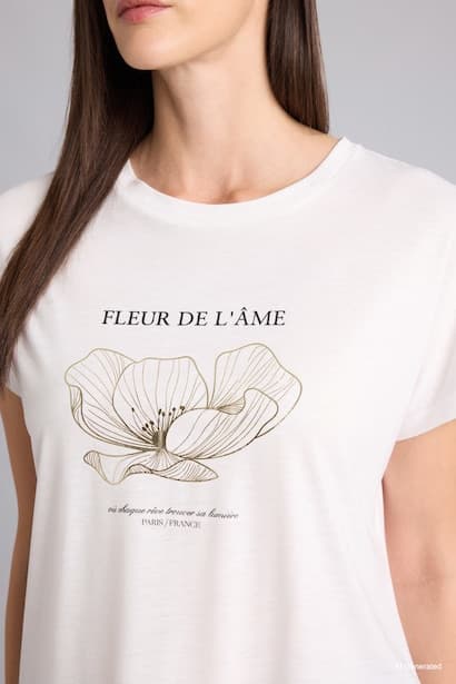 Regular Fit Crew Neck Floral Short Sleeve T-Shirt (4)