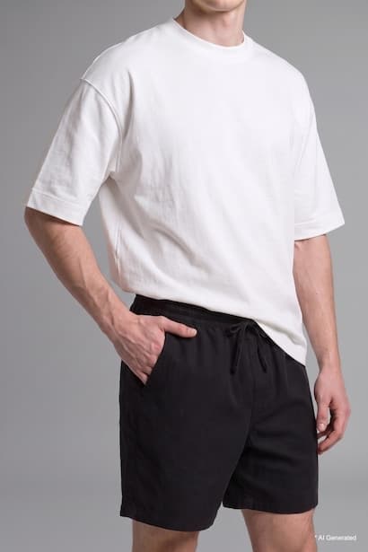 100% Cotton Baggy Fit Shorts (4)