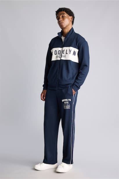 Relaxed Fit NBA Brooklyn Nets Scuba Fabric Sweatpants