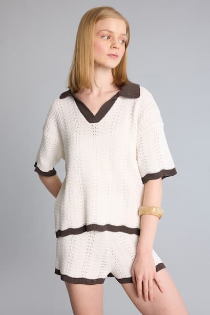 Regular Fit Knitwear Shorts (٣)