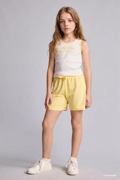 Girl 2 Piece Shorts Tank Top Set