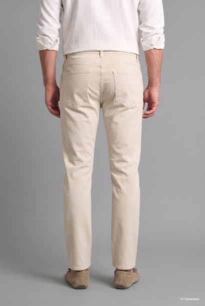 Regular Waist Tapered Fit Pocket Pants (3)