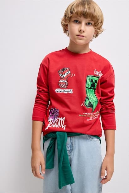 Oversize Fit Long Sleeve T-Shirt (٤)