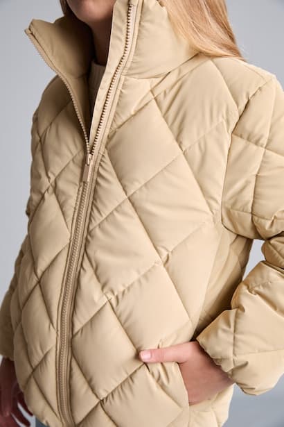 Girl Water-Repellent High Neck Puffer Jacket Coat (٤)