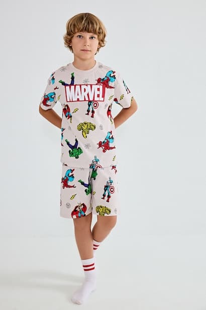 2 piece Regular Marvel Comics Knitted Pyjamas Homewear