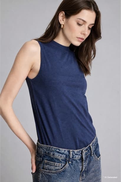 Slim Fit Short Sleeve Tunic Modest (٣)