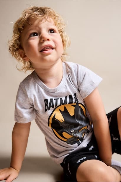 Baby Boy Batman Licensed 2 Piece Pajama Set Homewear