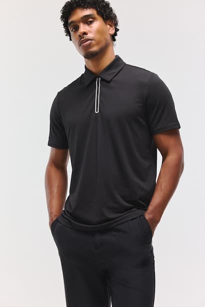 Standard Fit Ultra Soft Stretch Basic Polo T-Shirt