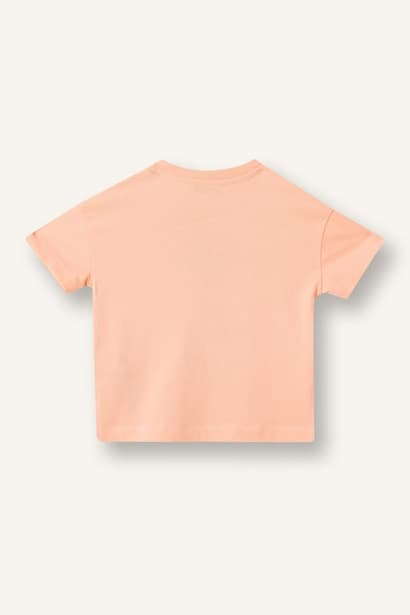 Girl Relax Fit 100% Cotton Rose Pink T-Shirt (4)