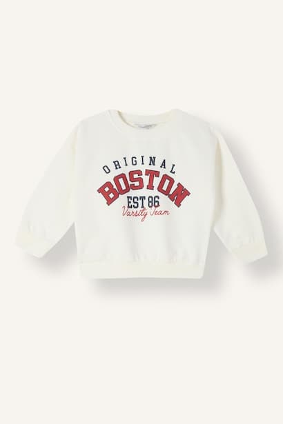 100% Cotton Crew Neck Printed Sweatshirt (3)