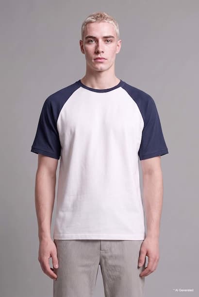 Boxy Fit Printed Textured Knit Short Sleeve Crew Neck T-Shirt (3)