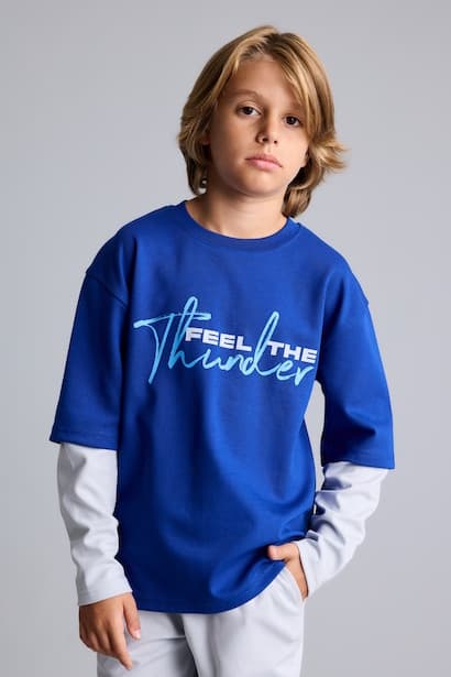Boy T-Shirt Sweatpants 2 Piece Set (٣)