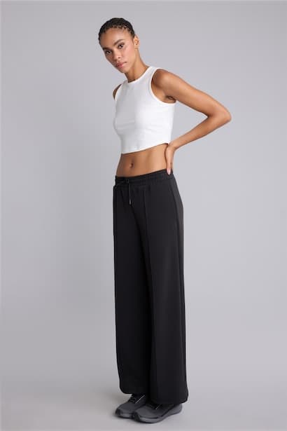 Wide Leg Modal Sports Sweatpants (3)