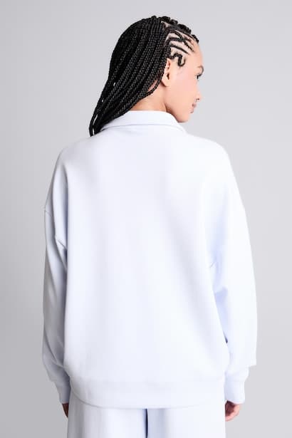 Oversize Polo Neck Sports Sweatshirt Sportswear (٤)