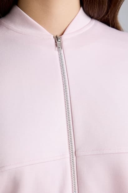 College Collar Bomber Jacket Cardigan (٤)