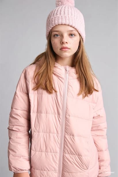 Waterproof Zippered Goose Feather Puffer Jacket