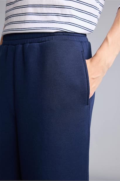 Relax Fit Basic Scuba Fabric Sweatpants (4)