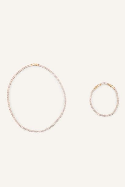 Woman 2 Piece Stone Jewelry Set