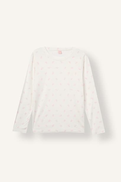 Regular Fit Velour 2 Piece Pyjama Set Homewear Set (٤)