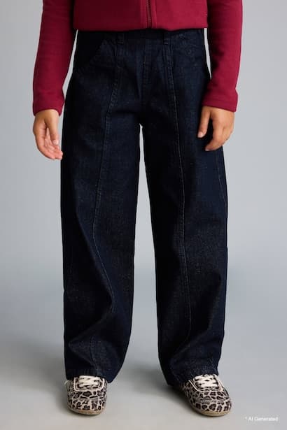 Girl Wide Leg Jeans (٣)