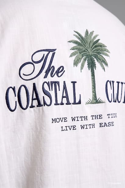 Oversize Fit 100% Cotton Printed Short Sleeve Shirt (4)