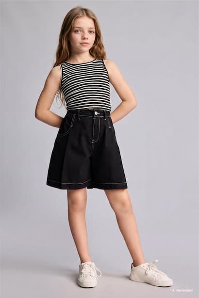 Girl Denim Shorts