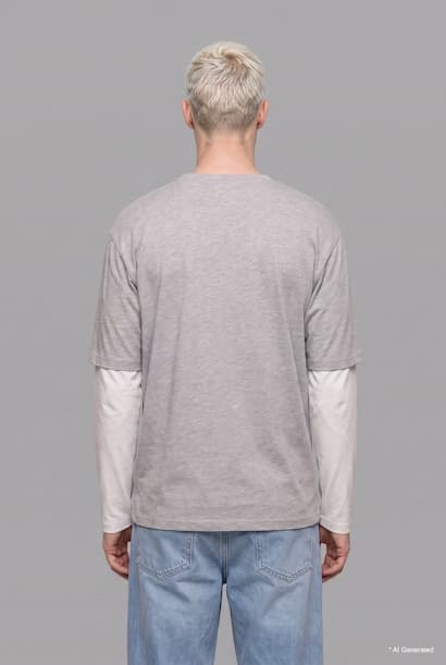 Boxy Fit Printed Crew Neck Long Sleeve T-Shirt (3)