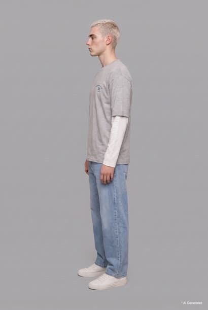 Boxy Fit Printed Crew Neck Long Sleeve T-Shirt (4)