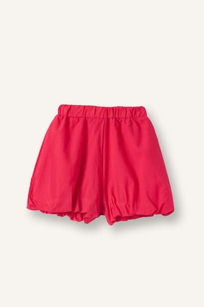 Baby Girl Balloon Fit Elastic Band Shorts (٣)