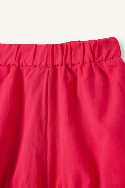 Baby Girl Balloon Fit Elastic Band Shorts (٤)