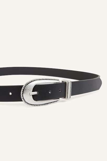 Manuka x Defacto Woman Rectangular Buckle Faux Leather Belt (3)