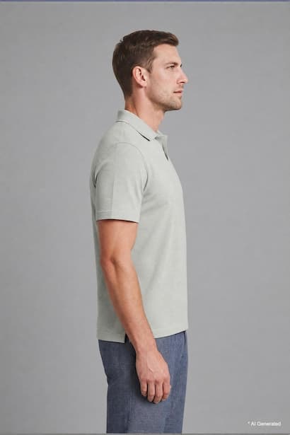 Regular Fit Short Sleeve Polo T-Shirt (4)