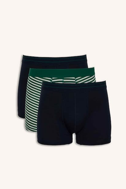 Regular Fit 3-Pack Striped Boxers